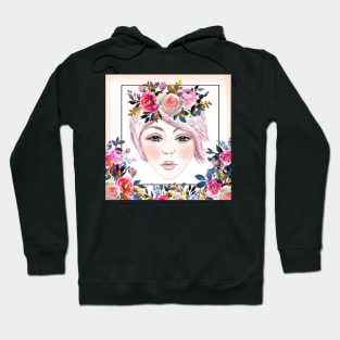 Pretty in Pink mixed media collage Hoodie